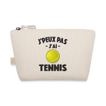 Je Peux Pas J'ai Tennis Idée Joueur Cadeau Drôle - Trousse biologique - nature - Devant