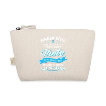 Hands off! crazy aunt relative family child - Organic Pouch - nature - Front