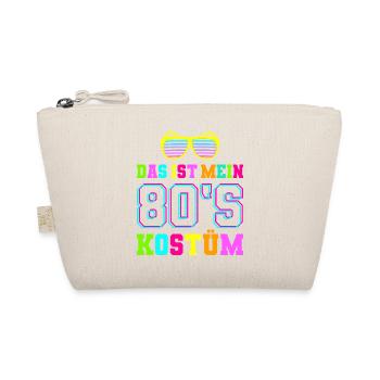 80s 80er Jahre Motto Party Kostüm - Bio-Täschchen - Natur - Vorne