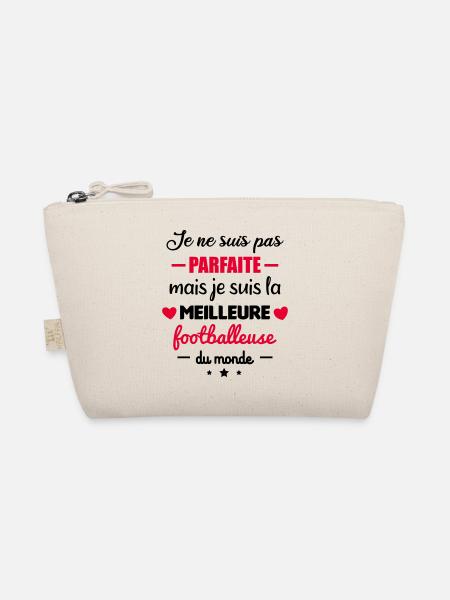 Pas parfaite footballeuse,foot,football,foot,foot - Trousse biologique - nature - Devant