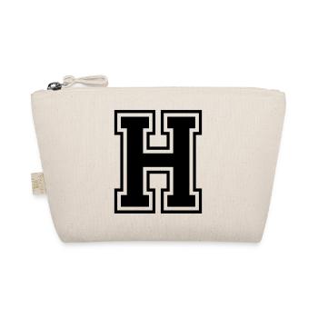 Letter H Team Football Baseball Basketball University - Organic Pouch - nature - Front