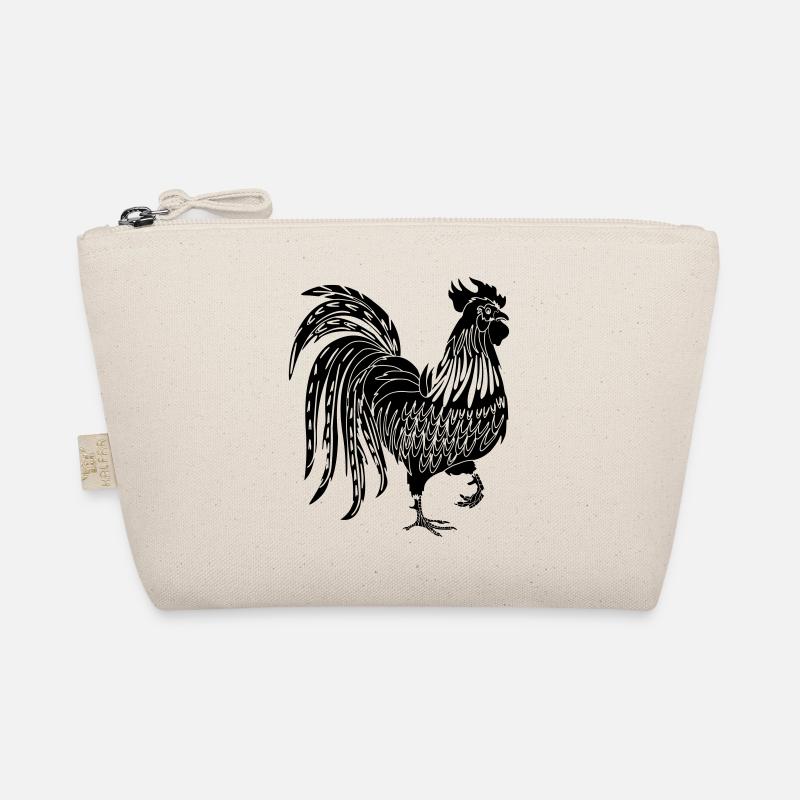 Rooster shade - Organic Pouch - nature