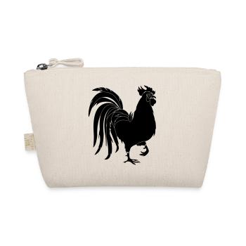 Black rooster - Organic Pouch - nature - Front