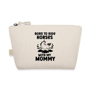 Né pour faire de l’équitation avec maman chevaux bébé - Trousse biologique - nature - Devant