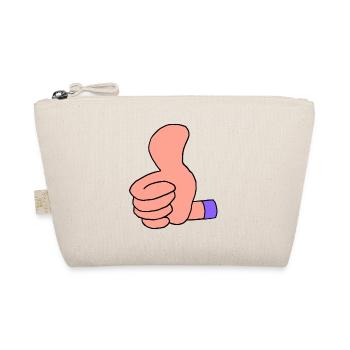 Thumbs Up (Purple Sleeve) - Organic Pouch - nature - Front