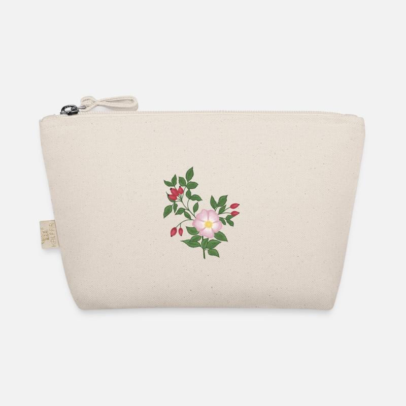 Wild rose and rose hips - Organic Pouch - nature