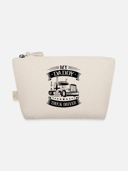 My Daddy is a Truck Driver - Organic Pouch - nature - Front