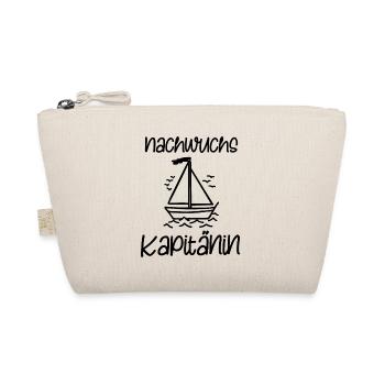 Kleine Kapitänin Nachwuchs Kapitän Boot Segeln - Bio-Täschchen - Natur - Vorne