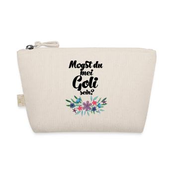 Mogst du mei Goli sein Patentante fragen Taufe - Bio-Täschchen - Natur - Vorne