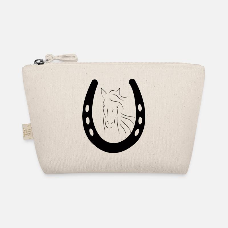 Pferd mit Hufeisen Bio-Täschchen