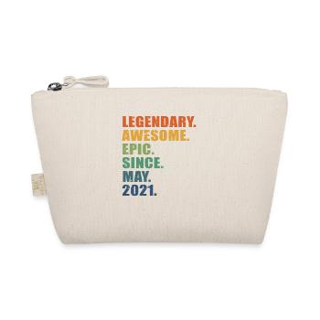 2nd Birthday, May 2021, 2 Year Anniversary - Organic Pouch - nature - Front