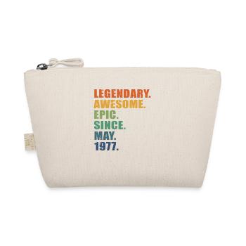 Legendär seit Mai 1977 - 45 Jahre Geburtstag - Bio-Täschchen - Natur - Vorne
