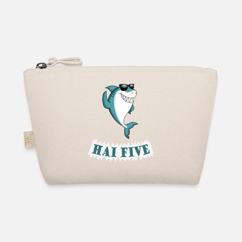 Haifisch High Five oder in dem Fall: HAI FIVE! Bio-Täschchen
