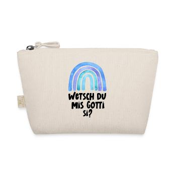 Wetsch du mis Gotti si Patentante Taufgotti Götti - Bio-Täschchen - Natur - Vorne