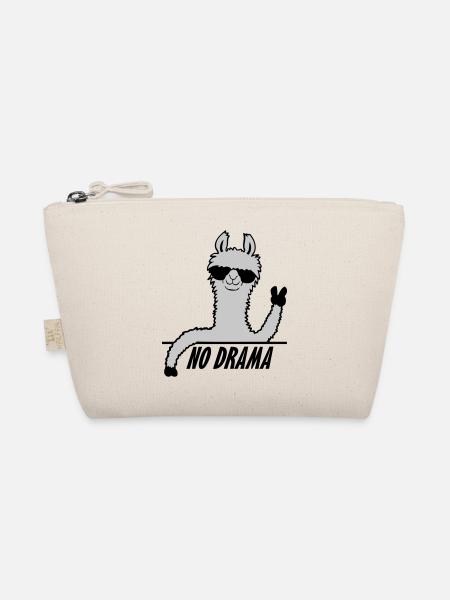 No Drama Lama - Organic Pouch - nature - Front