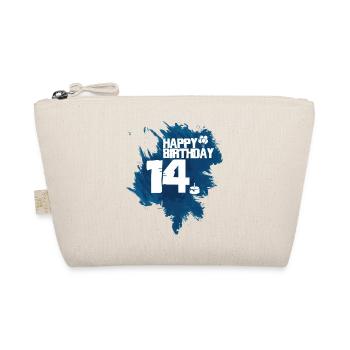 14 years birthday Happy Birthday - Organic Pouch - nature - Front