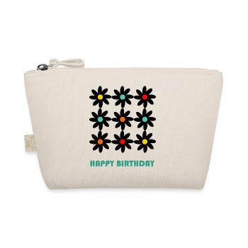 BIRTHDAY. HAPPY BIRTHDAY. HAPPY BIRTHDAY. - Organic Pouch - nature - Front