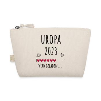 Uropa 2023 werdender Urgroßvater Geschenk - Bio-Täschchen - Natur - Vorne