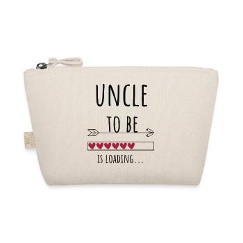Uncle to be werdender Onkel Ankündigung Geschenk - Bio-Täschchen - Natur - Vorne