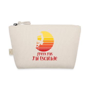 Je peux pas J'ai escalade - sport - humour - Trousse biologique - nature - Devant