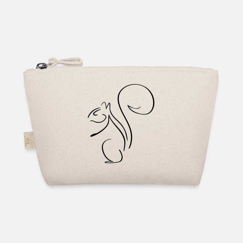 Squirrel Line Art - Minimaliste Trousse biologique