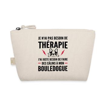 Thérapie Bouledogue / Humour Bouledogue Français - Trousse biologique - nature - Devant