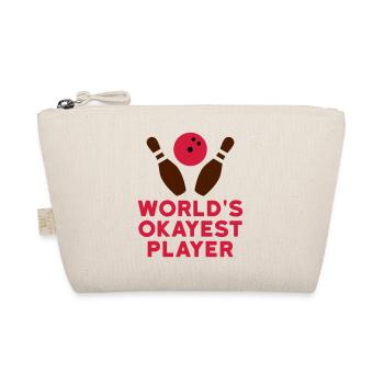 World's okayest player (bowling pins, bowling ball) - Organic Pouch - nature - Front