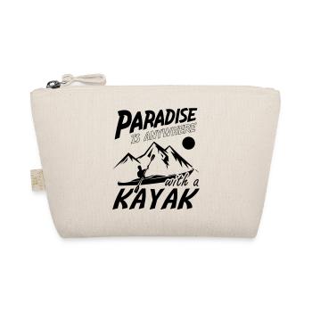 Le paradis est n’importe où avec un kayak - Trousse biologique - nature - Devant
