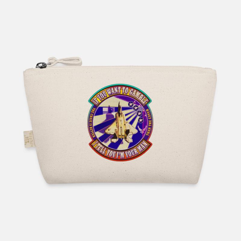 Gamble and Chase Patch - Look Us Air Force - Bio-Täschchen - Natur