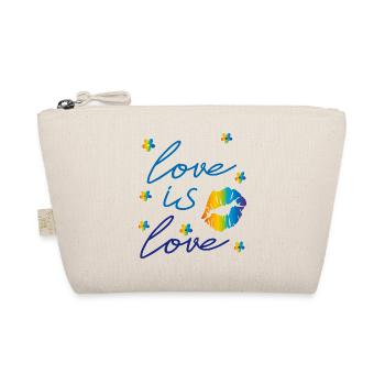 love is love, Rainbow - Organic Pouch - nature - Front