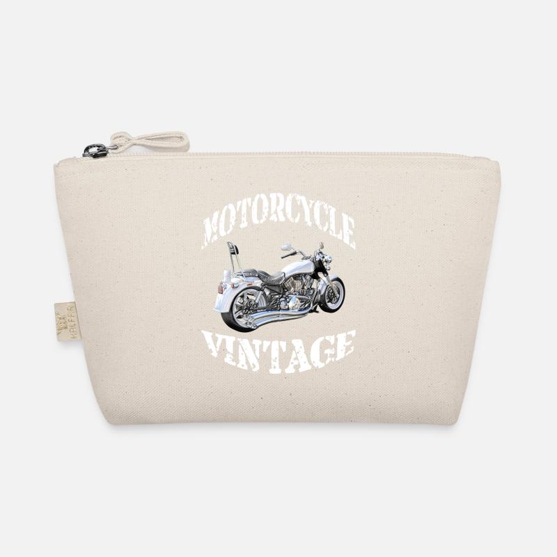 Motorcycle drawing Organic Pouch