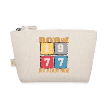 1977 birthday 45 years 45th anniversary retro party - Organic Pouch - nature - Front