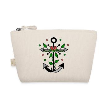Flowery anchor - Organic Pouch - nature - Front