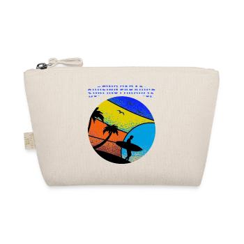 Surfer-Surfing Paradise-Wassersport-T-Shirt - Bio-Täschchen - Natur - Vorne