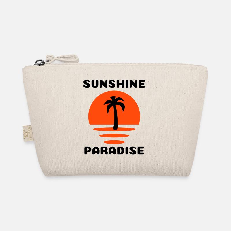Sunshine, paradise (Half Sun, Palm Tree) Organic Pouch