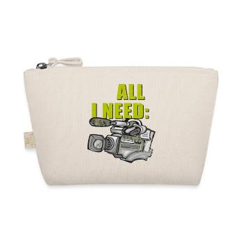 ALL I NEED is alte Videokamera - Bio-Täschchen - Natur - Vorne