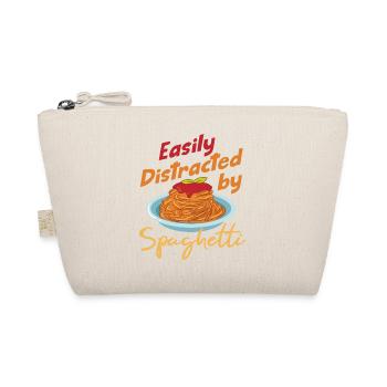 Distracted by Spaghetti Eating Pasta Italian Food - Organic Pouch - nature - Front