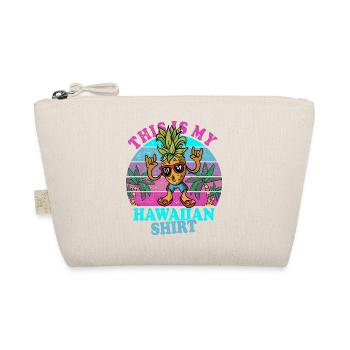 Das ist mein Hawaiianisches Shirt - Bio-Täschchen - Natur - Vorne