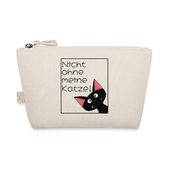 Nicht ohne meine Katze - Bio-Täschchen - Natur - Vorne