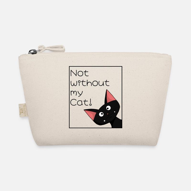 Not without my cat - Organic Pouch - nature