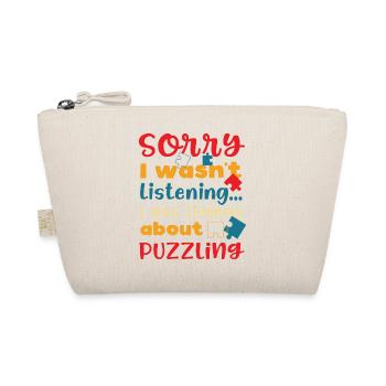Thinking About Puzzling Jigsaw Hobby Puzzler - Organic Pouch - nature - Front