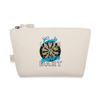 Dart Motiv für coole Dartspieler - Bio-Täschchen - Natur - Vorne