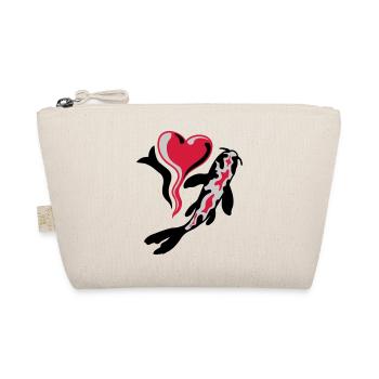 I Love Koi Fish - Organic Pouch - nature - Front