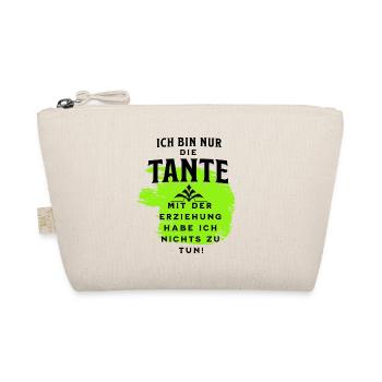 Tante und Erziehung - Bio-Täschchen - Natur - Vorne