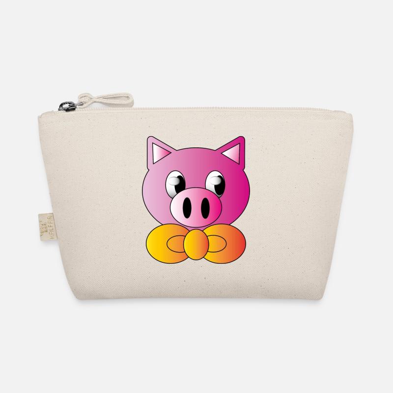 Pig with Bun Tie Organic Pouch