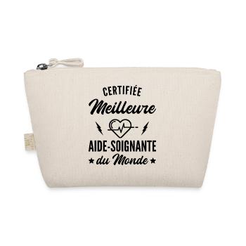 Certifiée meilleure aide soignante du monde - Trousse biologique - nature - Devant
