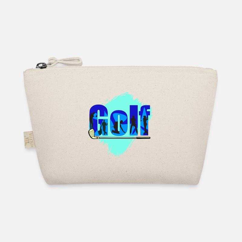 Golf Golfspieler auf dem Golfplatz als Geschenk Bio-Täschchen