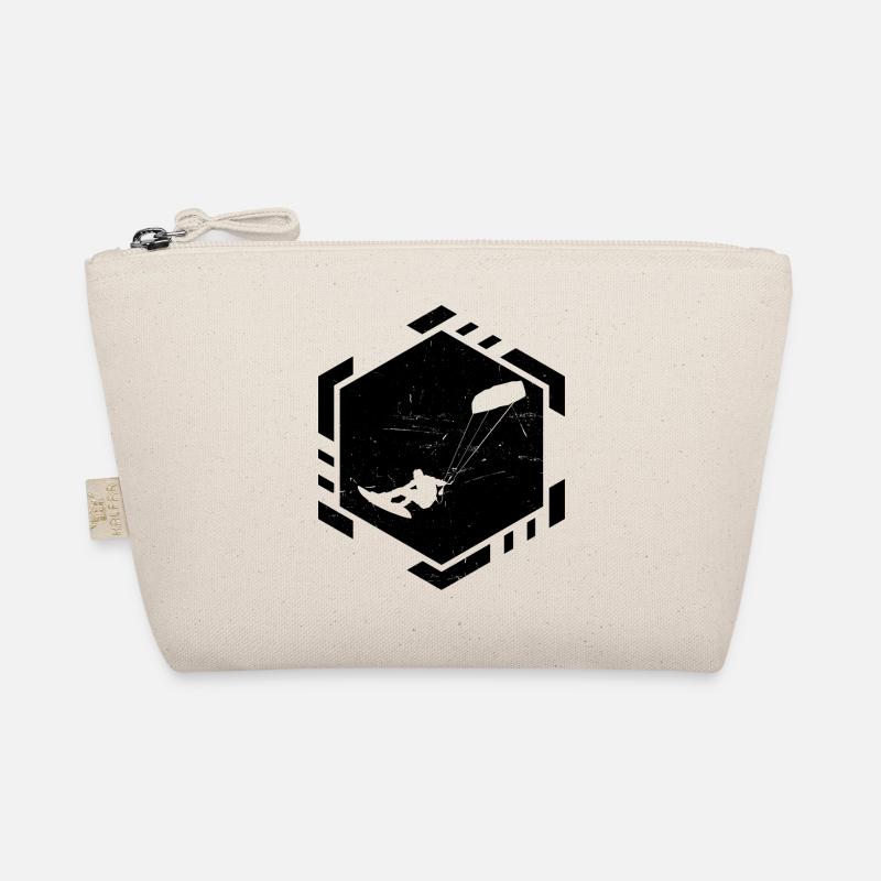 Herren Kitesurfen Kitesurfer Kiten Kitesurf - Bio-Täschchen - Natur