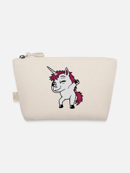 Party Unicorn Dabbing Dance - Organic Pouch - nature - Front