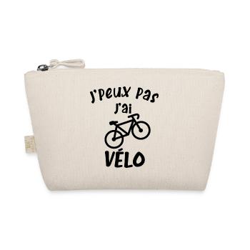 Je peux pas j'ai Vélo - Trousse biologique - nature - Devant
